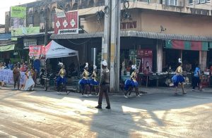 ชุดปฏิบัติการจราจร ได้อำนวยความสะดวกด้านการจราจรกีฬาสี โรงเรียนมัธยมหลวงพ่อคูณฯ